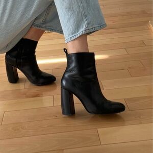 Black Leather Ankle Boots Other Stories